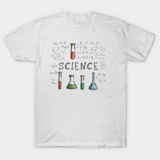 "Cosmic Ingenuity: Kids' Pencil Sketch" - Funny Science Nerd T-Shirt